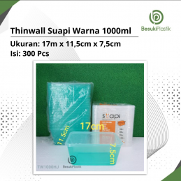 Thinwall Suapi Warna 1000ml (DUS)