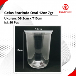 Gelas Starindo Oval 12oz 7gr
