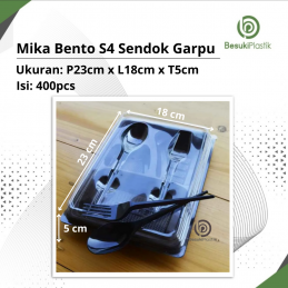 Mika Bento Sekat 4 Sendok Garpu (DUS)