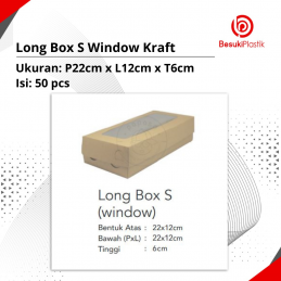 Long Box S Window Kraft