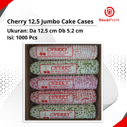 Cherry 12.5 Jumbo Paper Cake Cases