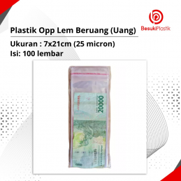 Plastik OPP Lem Beruang Sendok/Uang