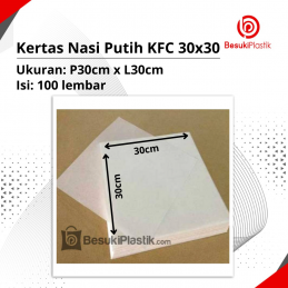 Kertas Nasi Putih KFC 30 x 30