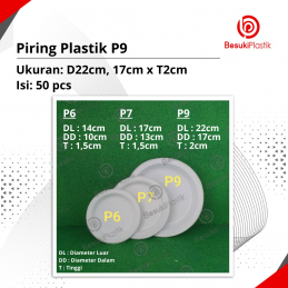 Piring Plastik GLX P9