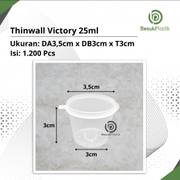 Thinwall Victory 25ml Sauce Cup (DUS)
