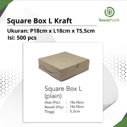 Square Box L Kraft (DUS)