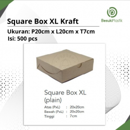 Square Box XL Kraft (DUS)