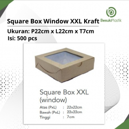Square Box Window XXL Kraft (DUS)