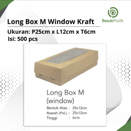 Long Box M Window Kraft (DUS)